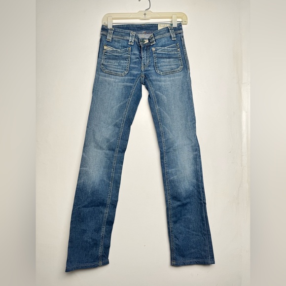 Diesel Vintage Keate Washed Blue Zip Pocket Jeans size W25 L32 made in Italy - Picture 1 of 17
